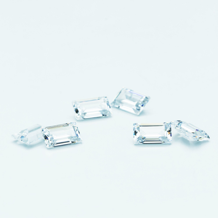 Moissanite Baguette Super White Color Rectangle Shape Wholesale White Moissanite