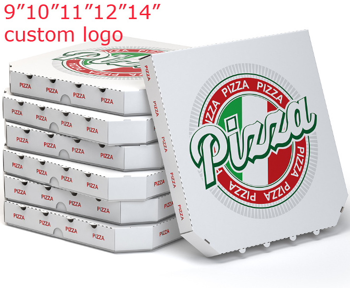 Pizza shipping box packaging carton cheap price biodegradable 10 12 13 14 inch pizza packing delivery box supplier for pizza