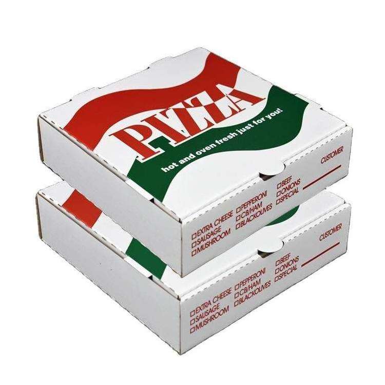 Pizza shipping box packaging carton cheap price biodegradable 10 12 13 14 inch pizza packing delivery box supplier for pizza