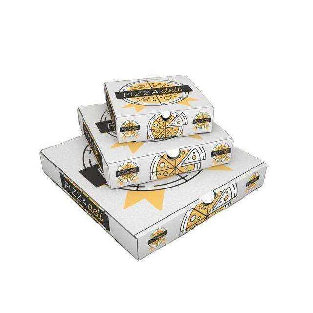 Pizza shipping box packaging carton cheap price biodegradable 10 12 13 14 inch pizza packing delivery box supplier for pizza