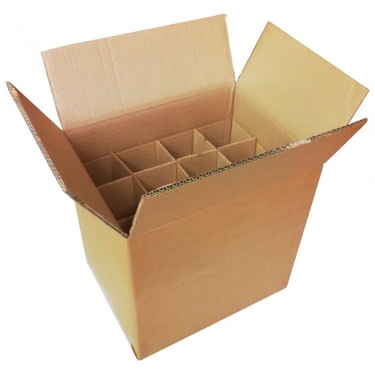 Factory Wholesale Cardboard Inserts Wine Packaging Boxes Logistics Packaging OEM/ODM DFY Packaging Corrugated Board Paper Accept