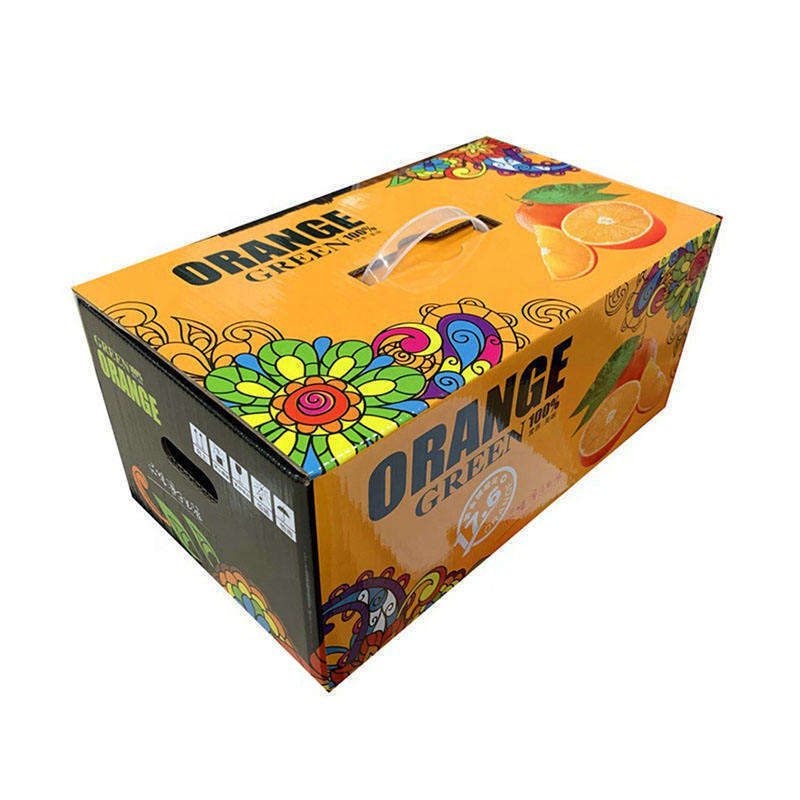 New Arrival Wholesale Custom Corrugated Folding Fruit Vegetable Box Mango Apple Orange Banana Shipping Box Packaging With Logo