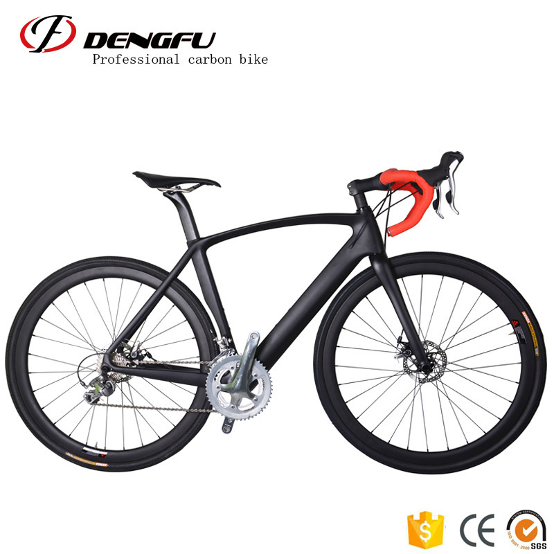 DENGFU Hot sale men's carbon bicycle disc complete carbon roadbike frame disc brake sport bikes