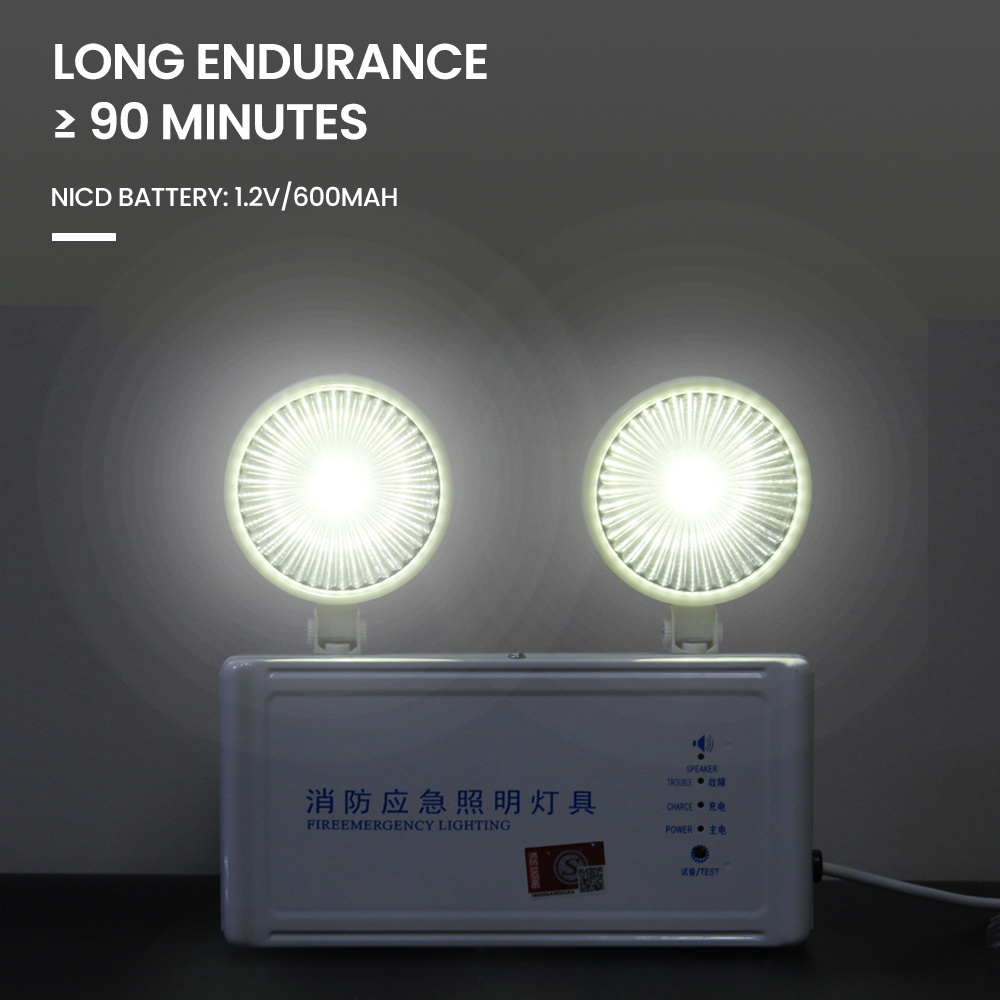 NEW 3W AC220V Brightness Aisle Fire Lights battery backup safety accidents Fire Emergency Light with Force Start Function