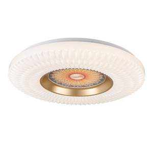 High quality flower ceiling light 96w indoor tri-colors modern led ceiling light design for living room