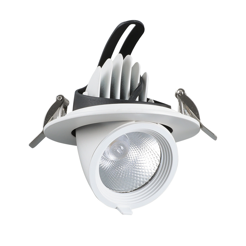 New Rotate LED Trunk Light Elephant Recessed Lamp Adjustable COB LED Spot Down Light Spotlights Gimbal LED downlight for Hotel