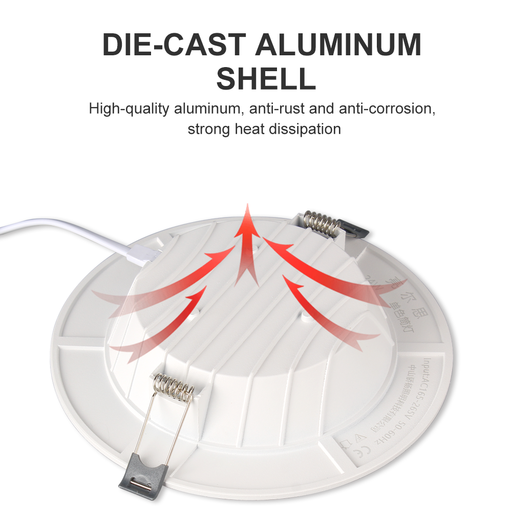 Dingdian LED High brightness led chip 6W/15W/24W 6500K LED down light Ultra Slim surface mounted  led spot downlight for bedroom