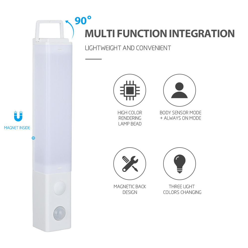 Dingdian LED Closet Light Motion Sensor Under Cabinet Light Super Bright USB Rechargeable Magnetic Adhesive LED Night Light