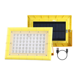 Dingdian LED 80W Portable LED Solar Floodlight Waterproof Dimmable 4 Modes two charging modes Reflector Spotlight Outdoor