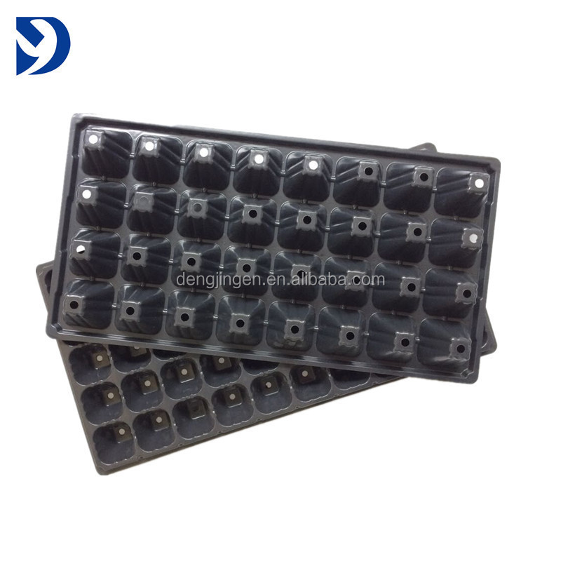 Cells Black PS Material Plug Type Plastic Plant growing Nursery Seed germination starting Tray