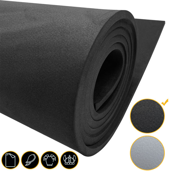 Black Foam Sheets Roll, Premium Cosplay Large EVA Foam Sheet For Cosplay Costume, Crafts, DIY Projects by MEARCOOH