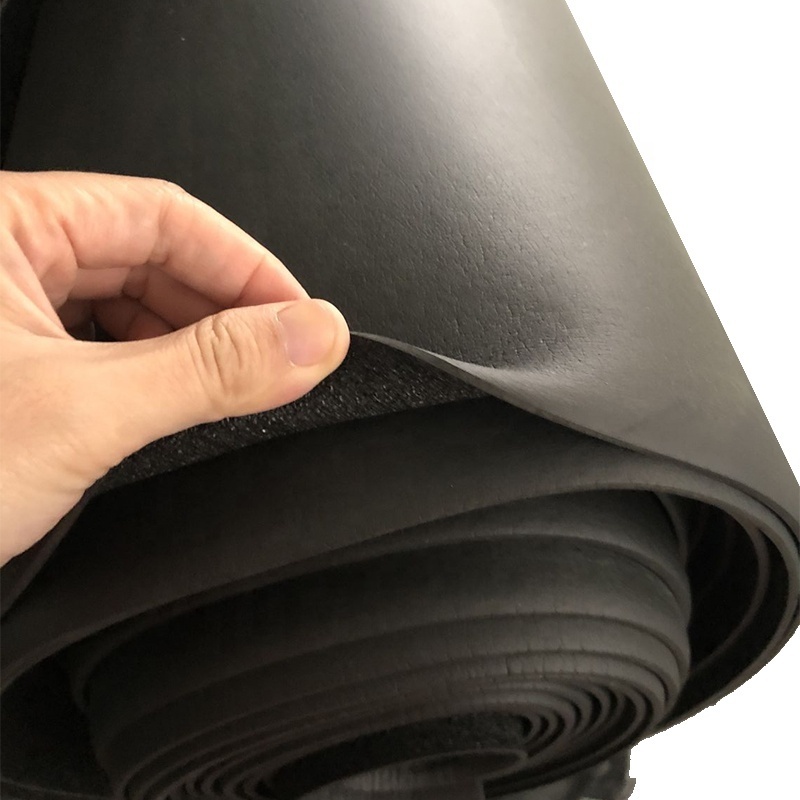 Fire Resistant Neoprene Sponge Foam Rubber Sheet Roll, Adhesive Multi-Function Soundproof Rubber Foam Sheet