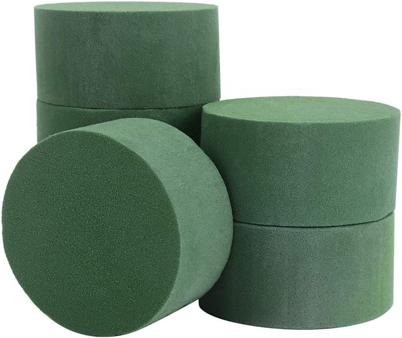 Hot Selling Round Floral Foam,Wet Florist Foam Block Flower Arrangement Supplies for Craft