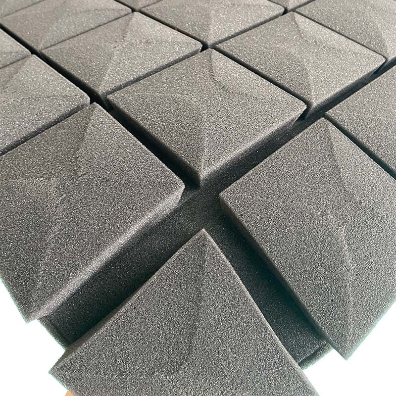 Fire retardant sound absorbing soundproof material studio pyramid acoustic egg crate foam acoustic studio foam