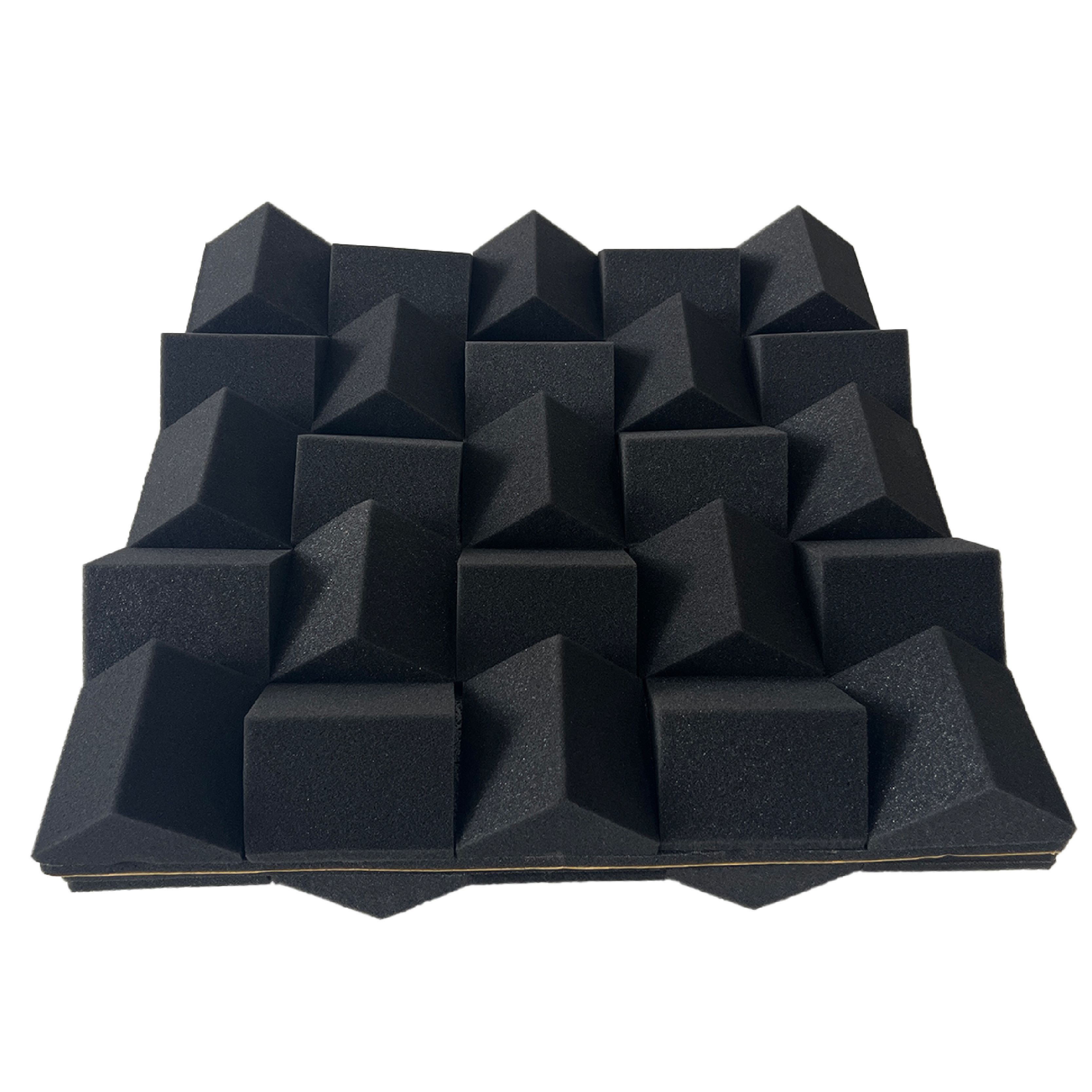 Fireproof Noise Reduction Music Recording Studio Soundproofing Wall Panel Self Adhesive  Acoustic foam panel