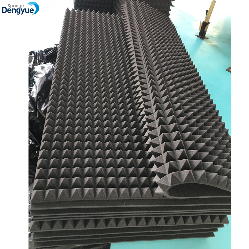 Self adhesive Pyramid Shaped sound absorption Acoustic Foam Panel