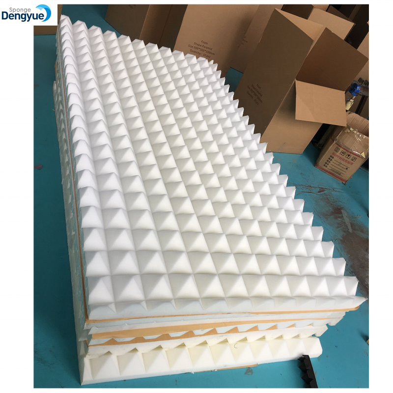 Self adhesive Pyramid Shaped sound absorption Acoustic Foam Panel