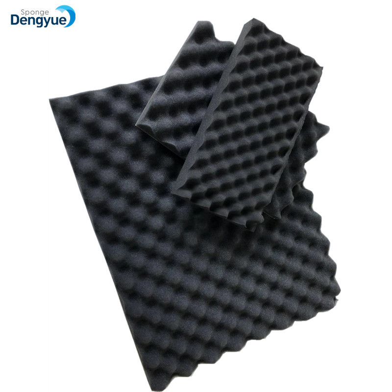 Wave shape soundproof acoustic foam, Fire blocking retardant sound absorbing soundproof material studio acoustic egg crate foam