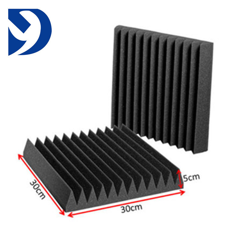 High Density  Customized Wave Soundproofing Foam / Noise Insulation Sponge