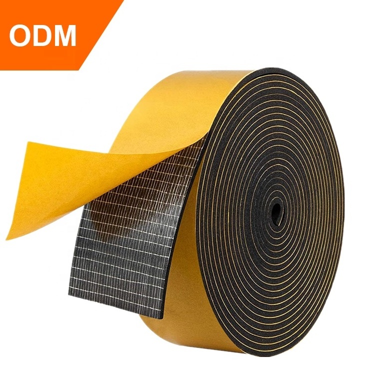 Strong glue adhesive EPDM Rubber strips Seal and Foam tape for Window or Door