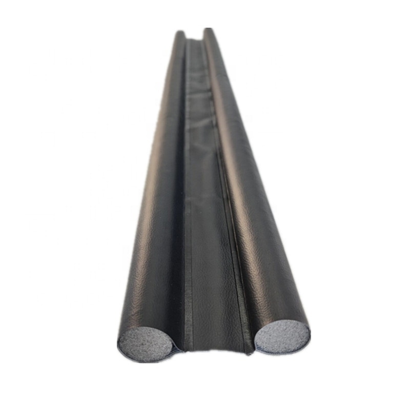 Double side Durable Black/white 920mm EPE Foam leather Cuttable Weather seal under Door draft stopper