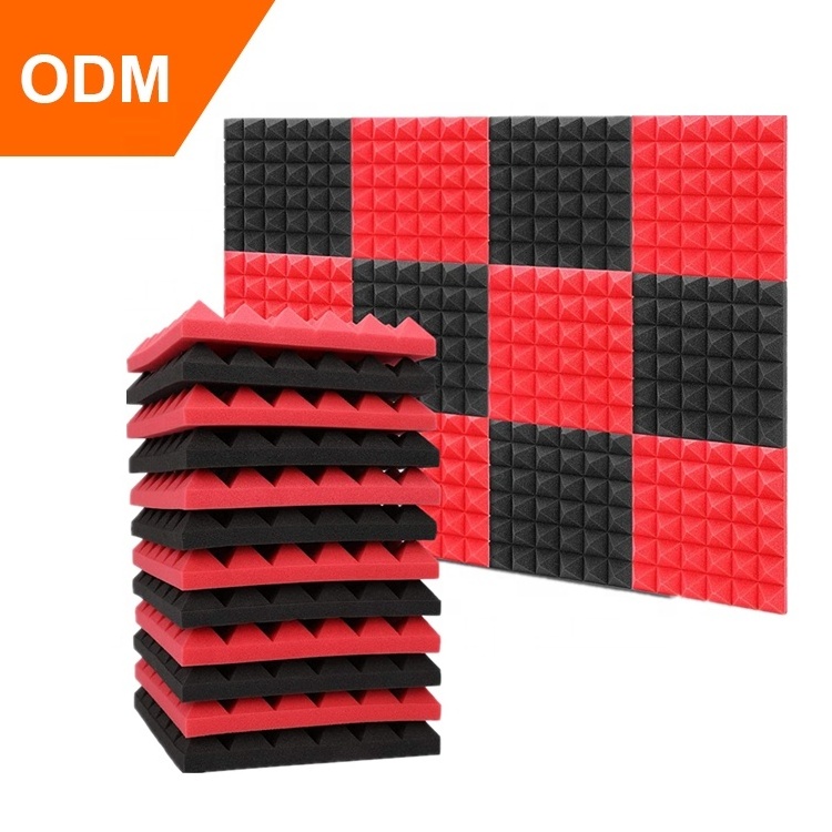 High Density Noise Reduction Fireproof Soundproofing Pyramid Soundproof  Acoustic Foam Panels