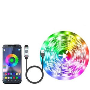 hot usb 5V IR bluetooth Indoor Decoration rgb SMD 5050 LED Strip Light set PVC Lamp Body App Control Mode Available 10m 20m 30m