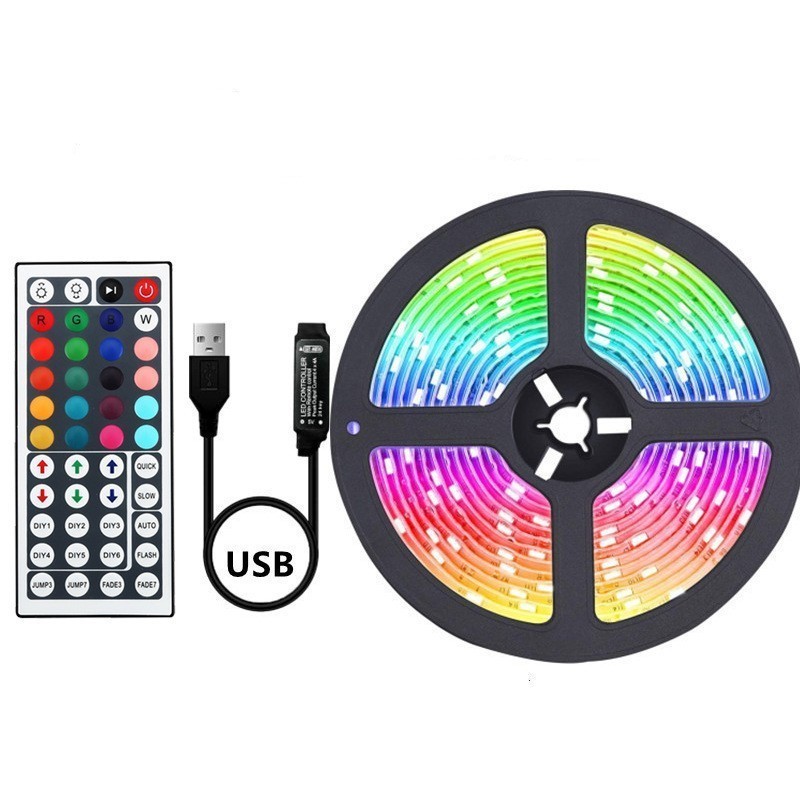 hot usb 5V IR bluetooth Indoor Decoration rgb SMD 5050 LED Strip Light set PVC Lamp Body App Control Mode Available 10m 20m 30m