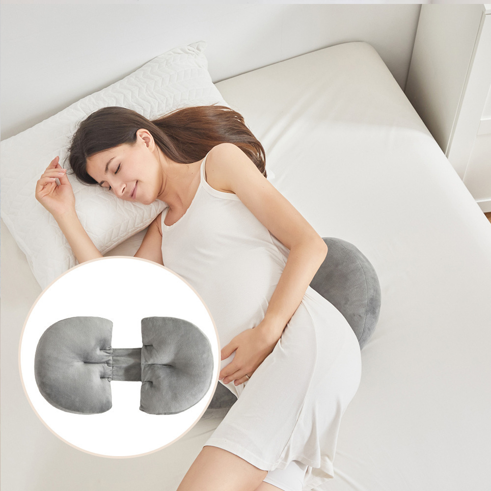 Separable Moon Maternity Pillow Mother Breastfeeding Waist Pillow Short Plush Side Sleeping Pillow Wholesale