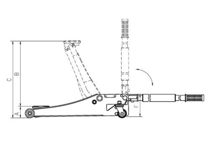 Dengshu Already in stock car repair floor jack aluminum floor jack