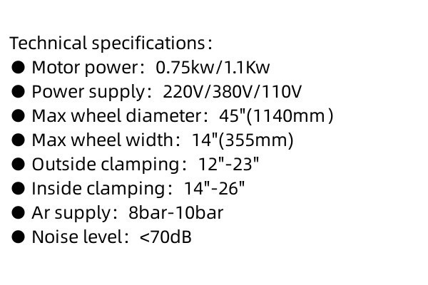 Dengshu professional pneumatic tilt-back post tyre changer