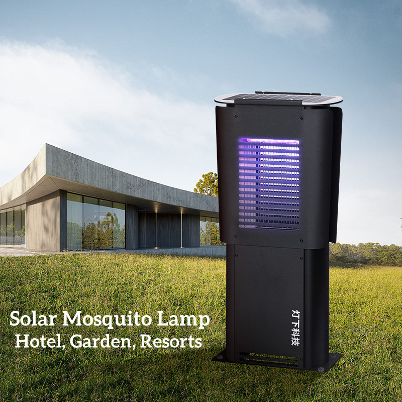 Amazon hot selling outdoor garden use professional solar power anti mosquito lamp LED bug zapper mosquito light