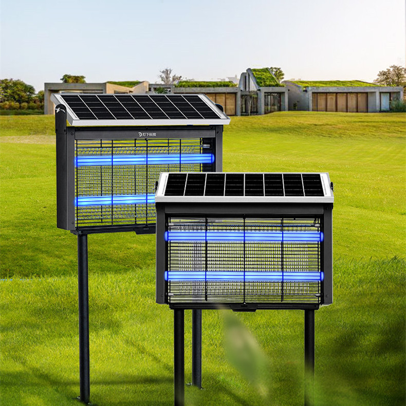 drug factory vector control solar mosquito killing machine led lamp solar power insect killer lamp