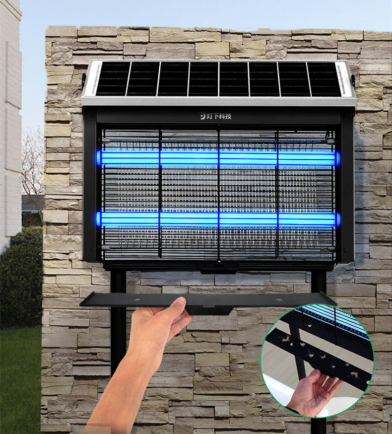 drug factory vector control solar mosquito killing machine led lamp solar power insect killer lamp