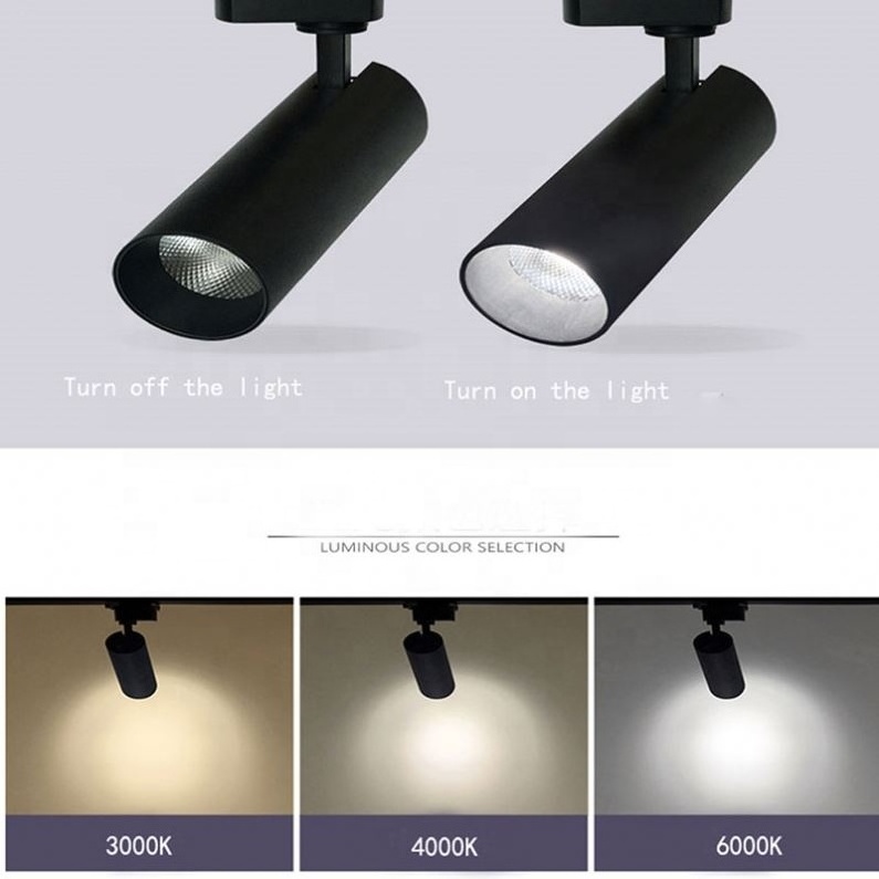 LED Track Light 20W/30W Rail Spotlight Lamp Aluminum Track Rail Light Fixture Shop Window display lighting