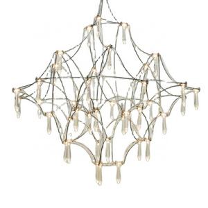 2021Wholesale Hotel Living Room Decor Pendant Hanging Light Classic Rustic Crystal Chandelier Lighting