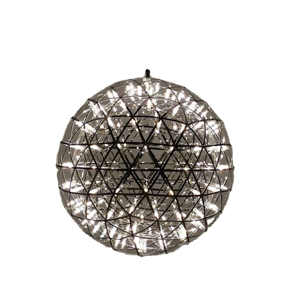 2022Modern Luxury Spark Chandelier Indoor Firework Ball Shape Lighting New LED Star Hanging Light Fixture