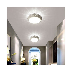 New nordic minimalist remote dimmable creative laser cut shade shadow LED ceiling light for hallway wall living room