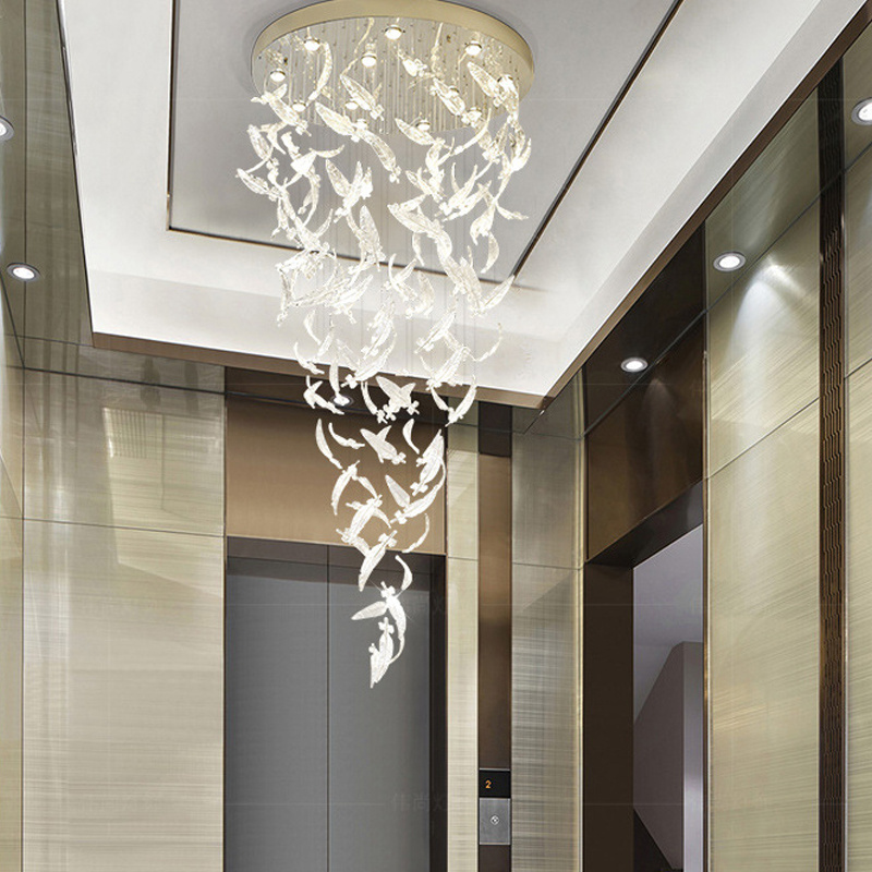 Energy-saving led modern hanging home hallway chandelier decorative led pendant light