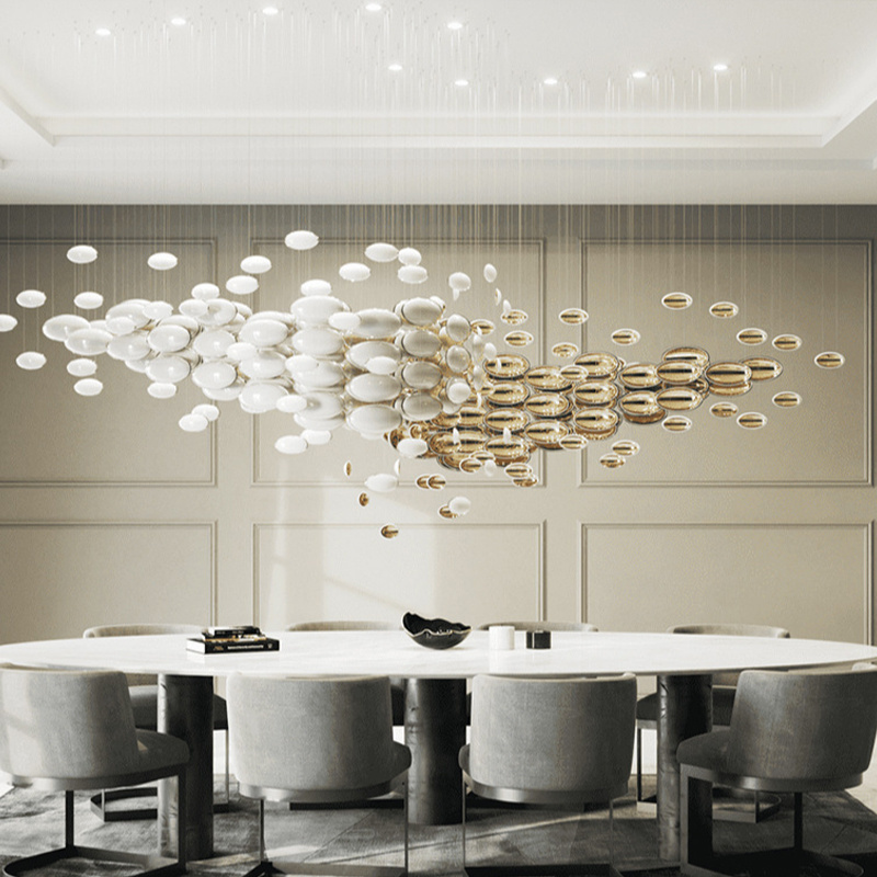 Customization Chandeliers Creative Glass Ball Pendant Light For Living Room Restaurant Hotel