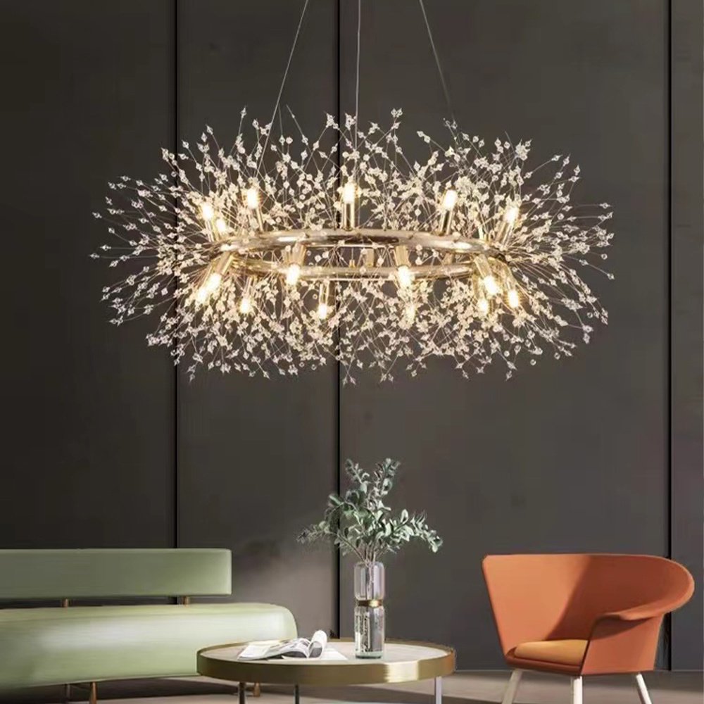 Nordic Light Luxury Chandelier Modern Simple All-star Crystal Chandelier