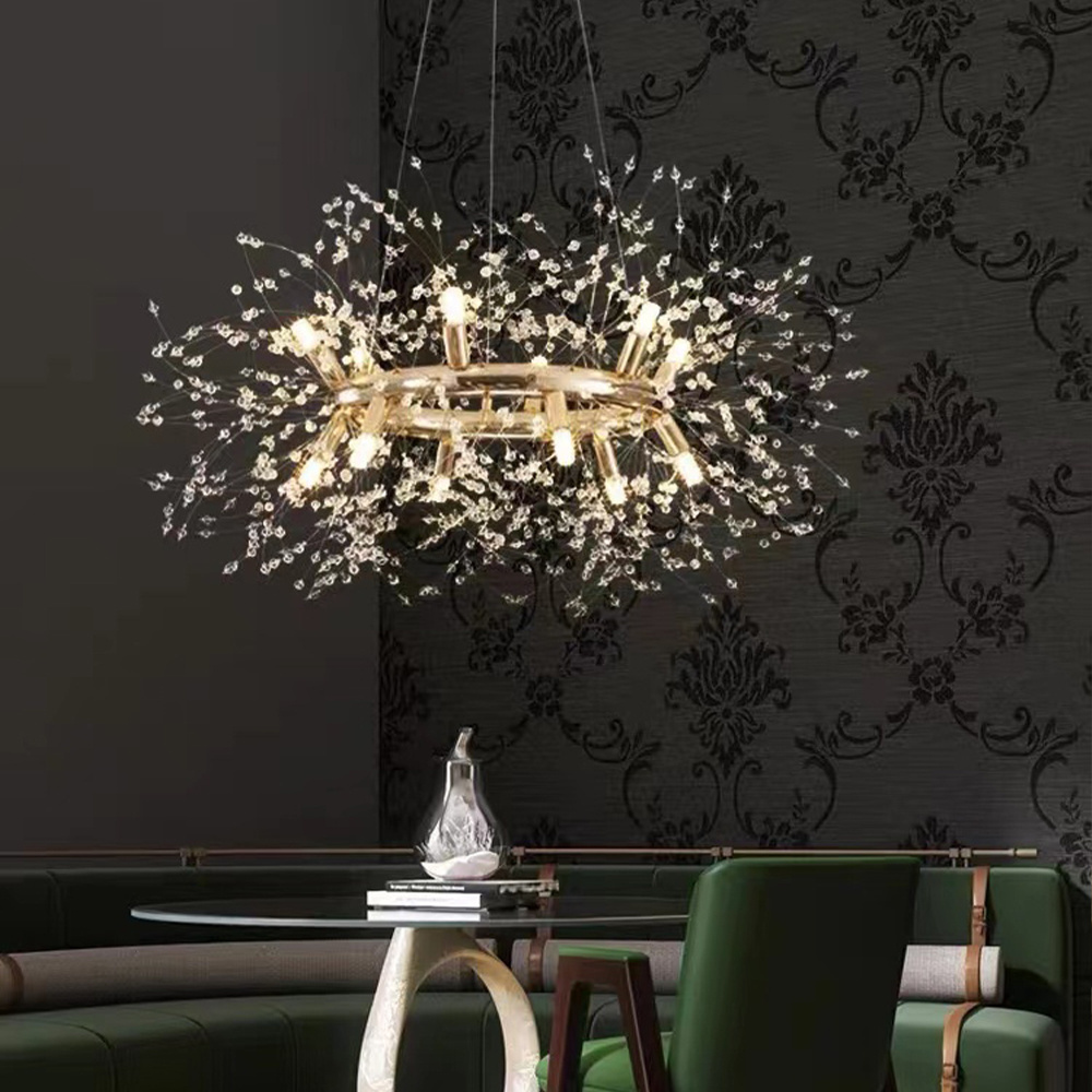 Nordic Light Luxury Chandelier Modern Simple All-star Crystal Chandelier