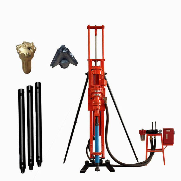 Kaishan High Efficiency Mini Pneumatic Drilling Machine KQD 120 Rotary Borehole Pneumatic Small Dth Drilling Rig