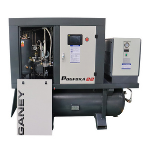 15kw 16bar Industrial used electric screw air compressor price with tank for laser cutting