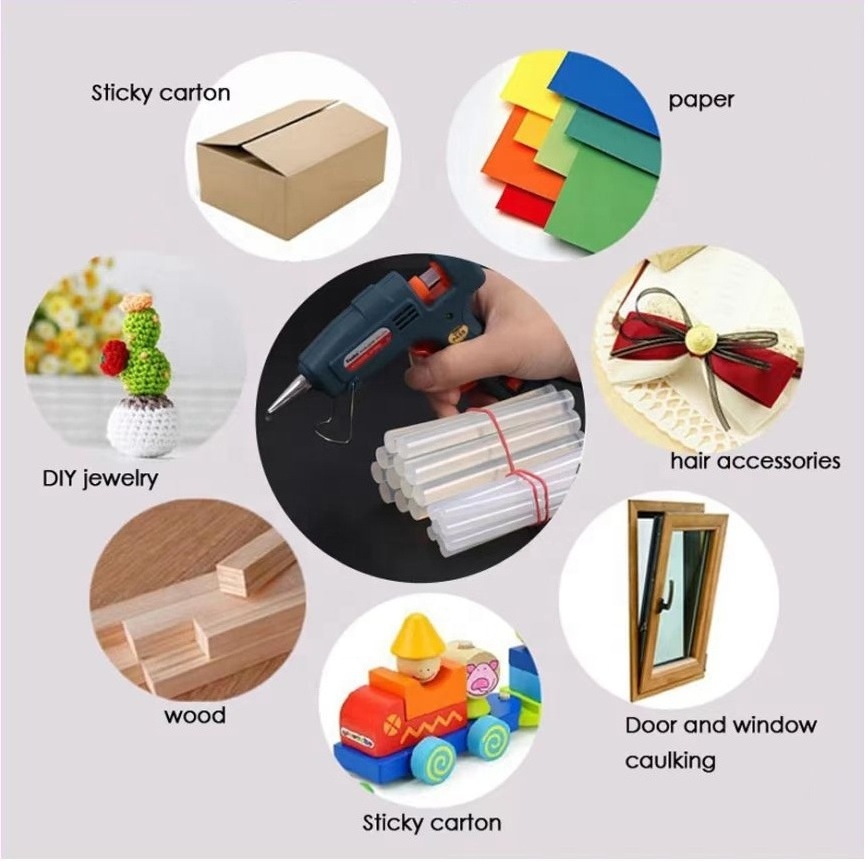 Hot Glue Stick Silicone Hot Melt Glue Sticks Factory Good Quality Translucent 11mm Plastic Glue Pu Leather Silicone Stick 25KG