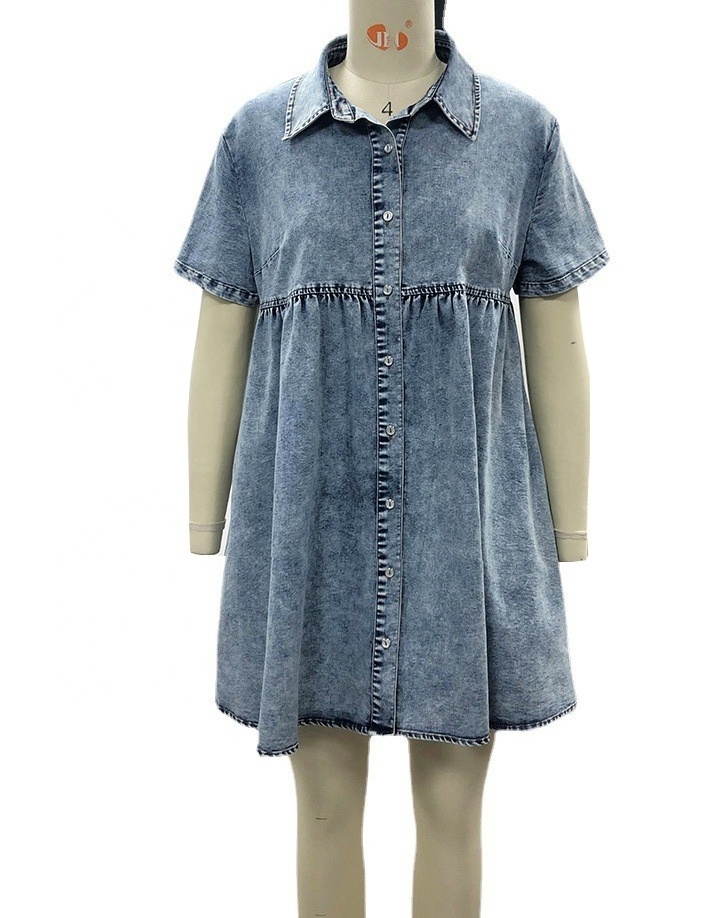 Free shipping new fashion design usa market hot selling 2022 wholesale good price denim dress women