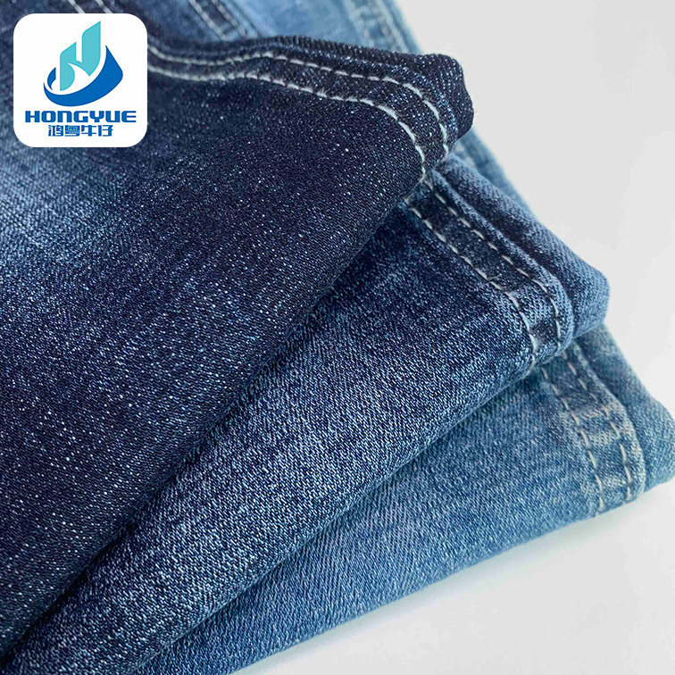 98%Cotton 2%Spandex Blue Color Medium Weight With Crosshatch Wholesale Denim Jeans Fabric