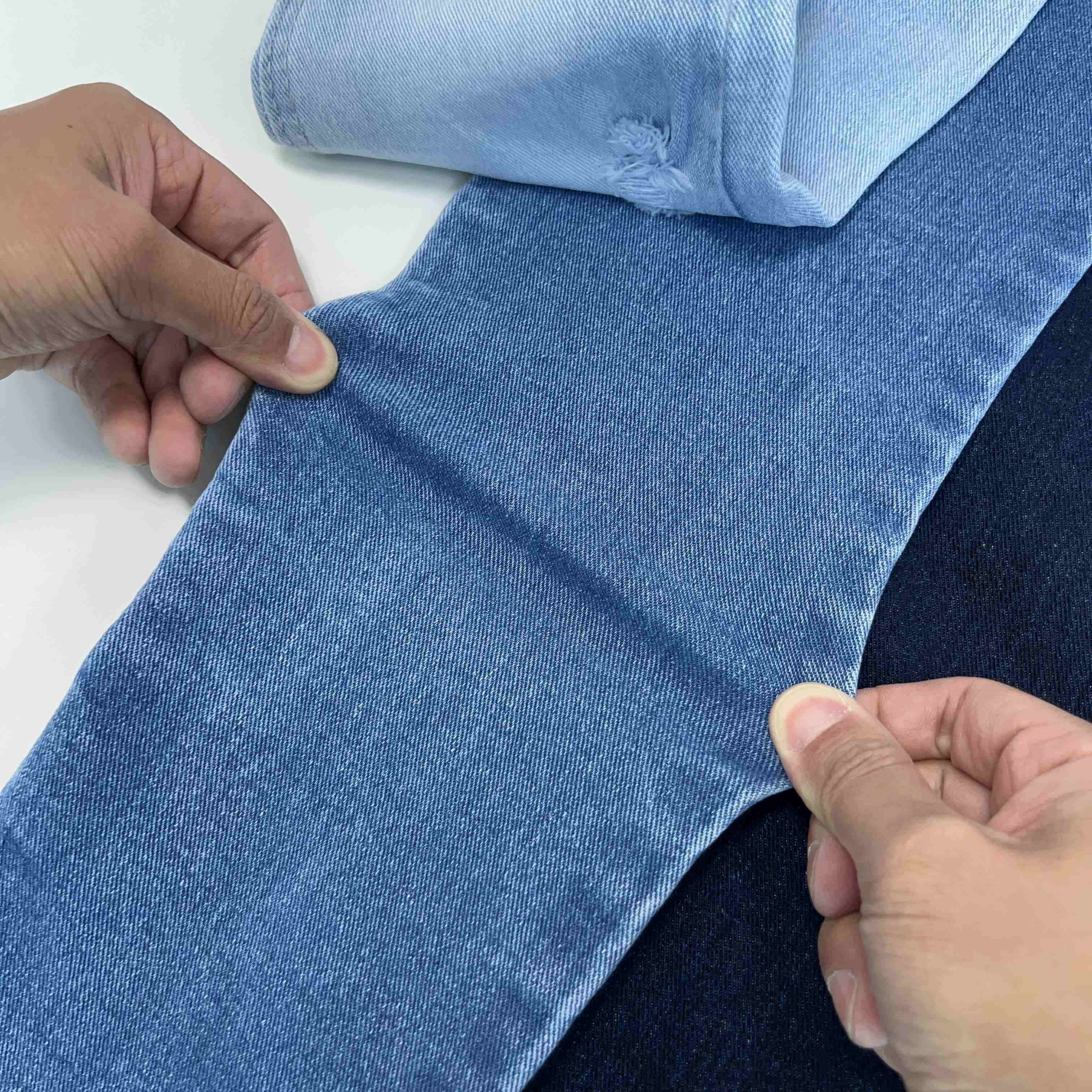 Heavy Weight Twill Cotton Spandex Jeans Fabric With Soft Wash Denim Fabric 98 % Algodon 2 % Elastano Confort