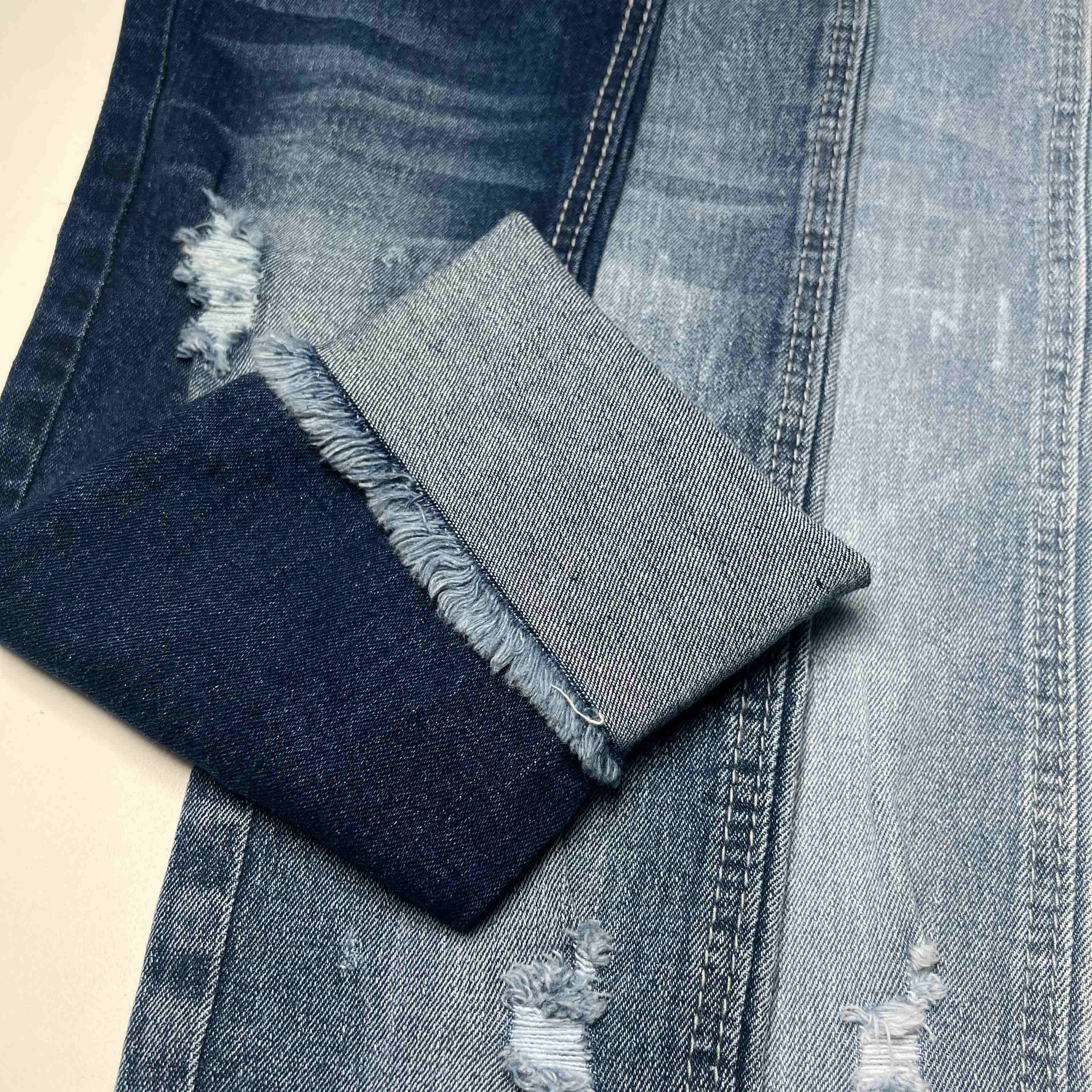 10oz 98 Cotton 2 Elastane Custom Denim Fabric For Men