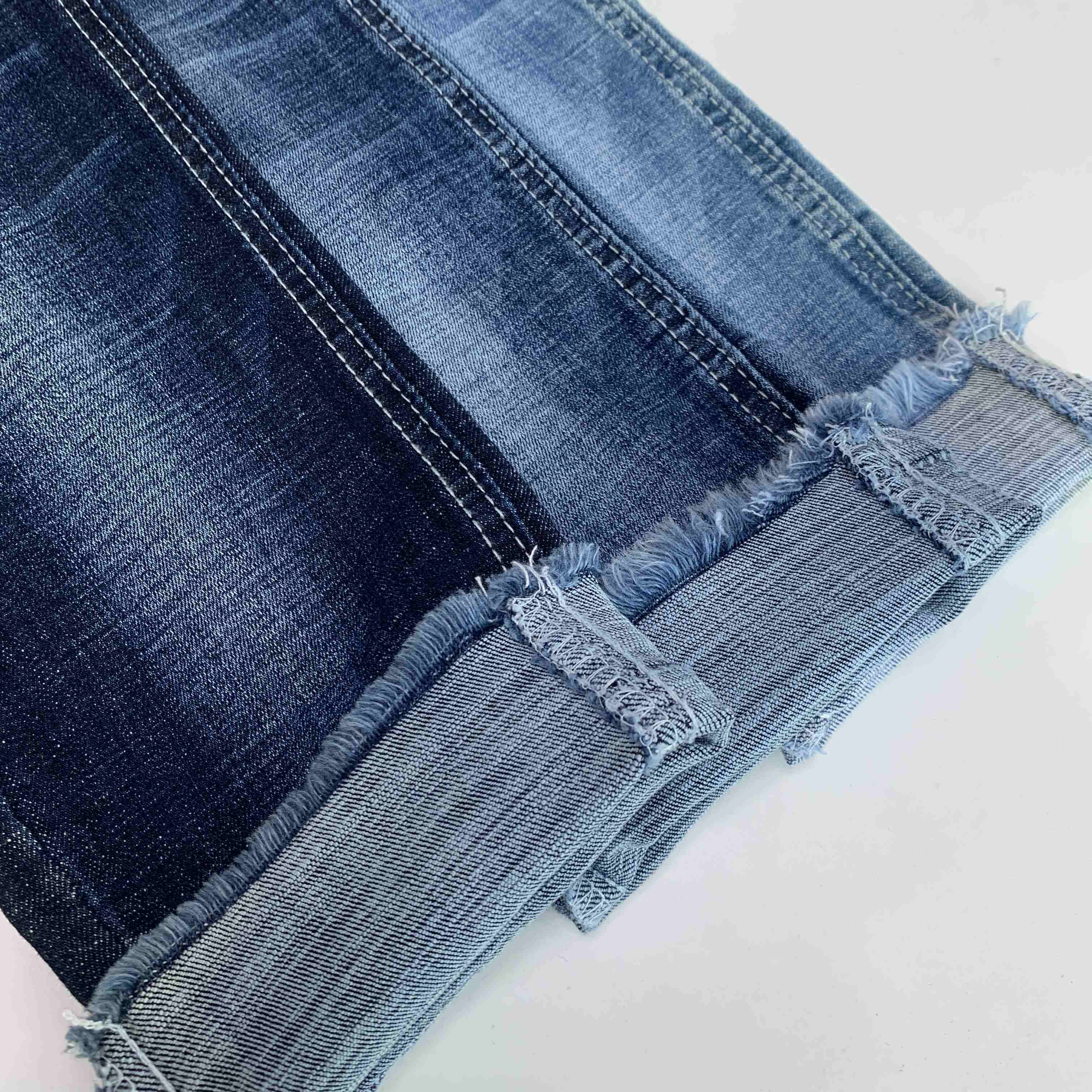 98%Cotton 2%Spandex Blue Color Medium Weight With Crosshatch Wholesale Denim Jeans Fabric